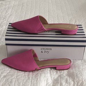 NIB Crown & Ivy Mules